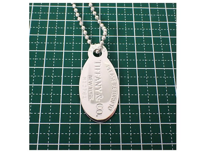 Autre Marque Pendente lungo Tiffany & Co. 925 Return to Tiffany con medaglione ovale - vista 9