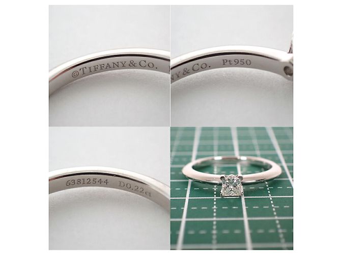 Autre Marque Tiffany & Co. Diamantbandring aus Platin 950 - Ansicht 11