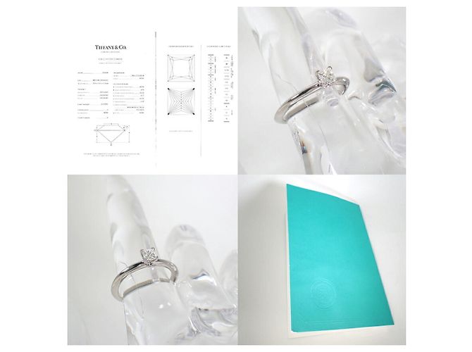 Autre Marque Tiffany & Co. Diamantbandring aus Platin 950 - Ansicht 9