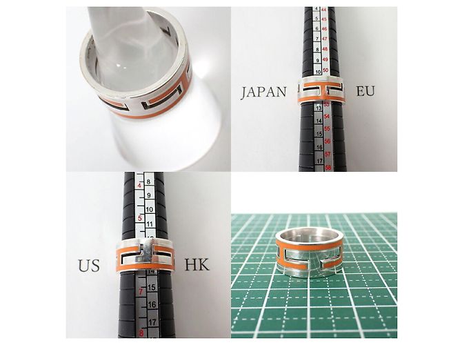 Ring Hermès Anillo Hermes 925 Cage H Orange - vista 11