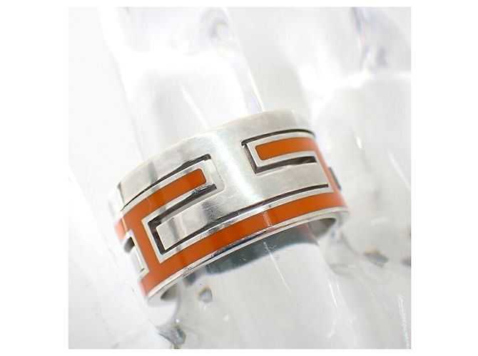 Ring Hermès Anillo Hermes 925 Cage H Orange - vista 5