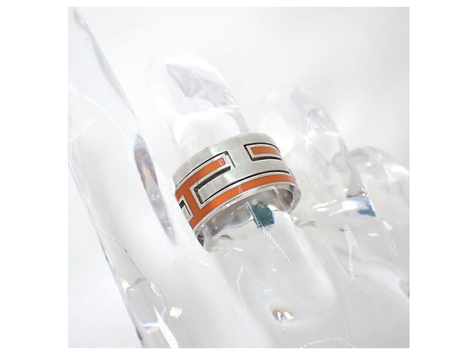 Ring Hermès Anillo Hermes 925 Cage H Orange - vista 6
