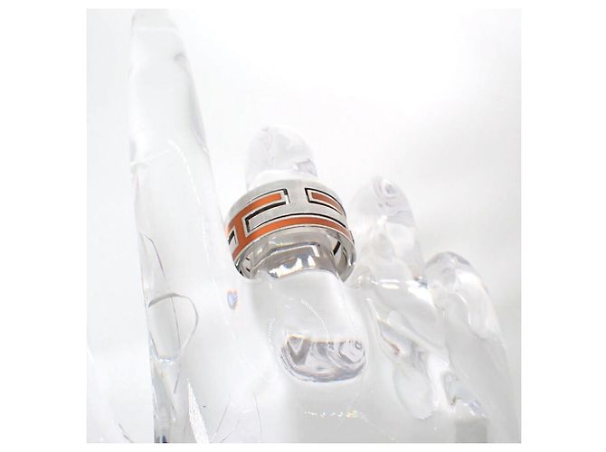 Ring Hermès Anillo Hermes 925 Cage H Orange - vista 7