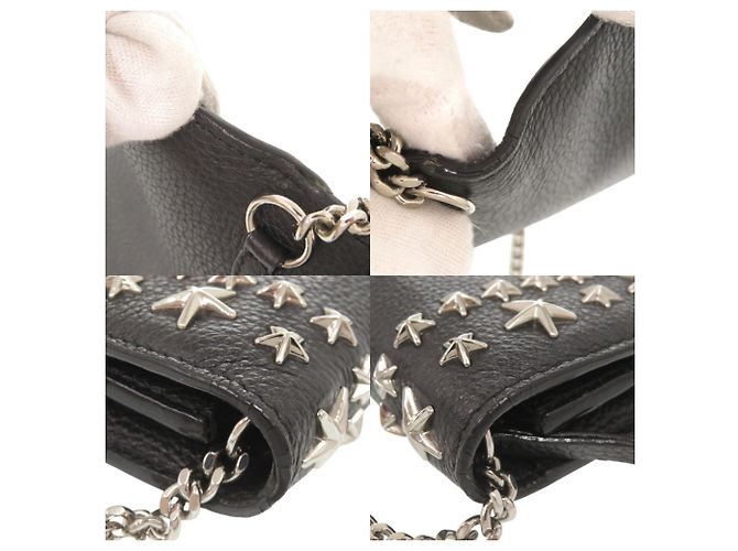 Borsa spalla portafoglio in pelle con borchie Palace Star di Jimmy Choo Nero - vista 10