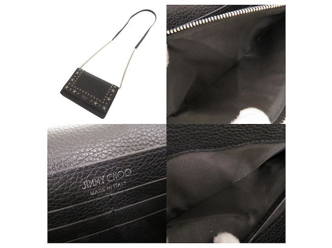 Borsa spalla portafoglio in pelle con borchie Palace Star di Jimmy Choo Nero - vista 6