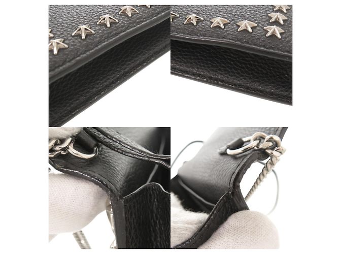 Borsa spalla portafoglio in pelle con borchie Palace Star di Jimmy Choo Nero - vista 9