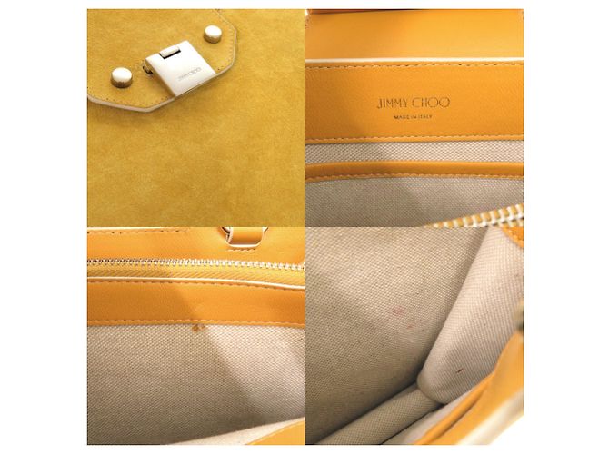 Borsa 2-Way in camoscio giallo Jimmy Choo - vista 9