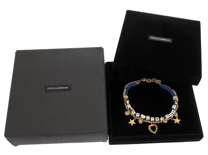 Dolce & Gabbana I am The Star Metal Blue Gold Choker D'oro - vista 2