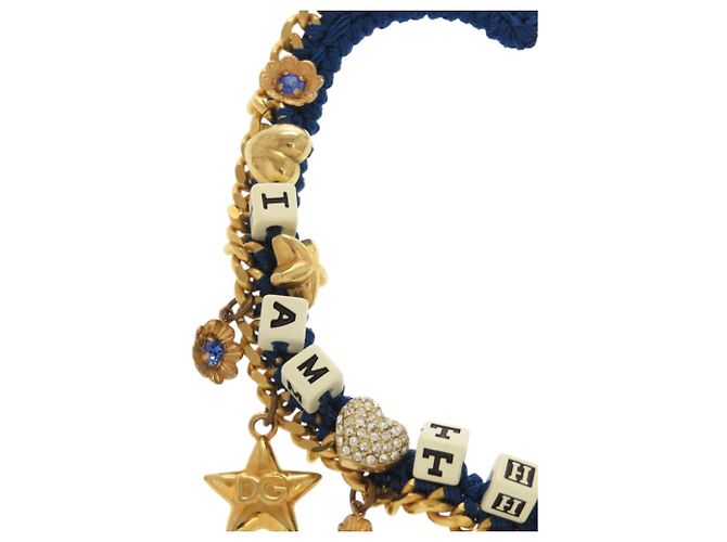 Dolce & Gabbana I am The Star Metal Blue Gold Choker D'oro - vista 4