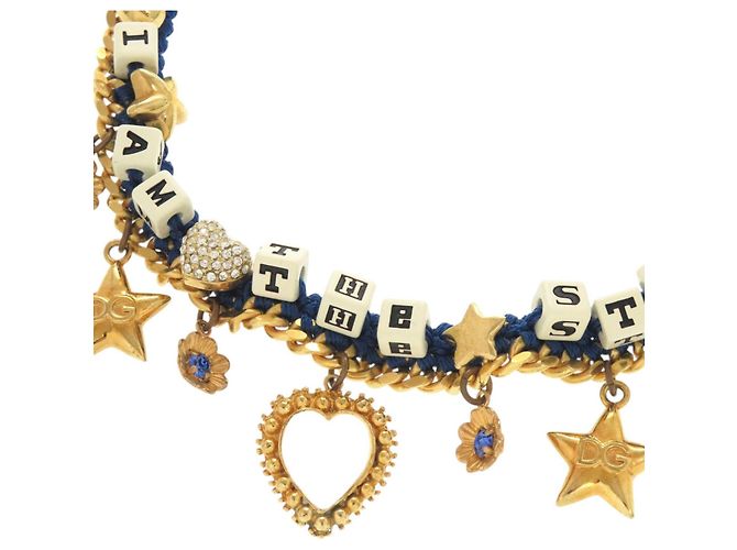 Dolce & Gabbana I am The Star Metal Blue Gold Choker D'oro - vista 5