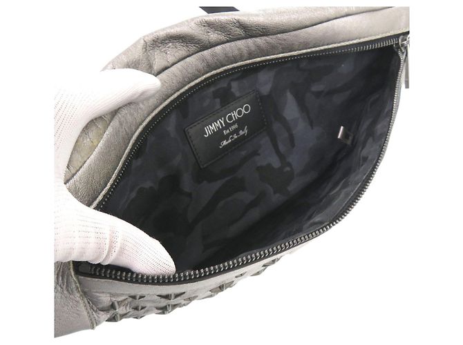 Borsetta da vita Jimmy Choo Star Studded Nero Argento - vista 6
