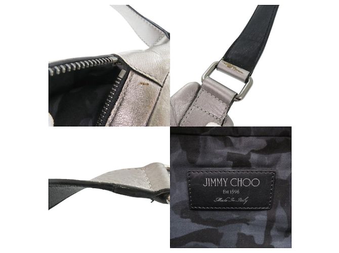 Borsetta da vita Jimmy Choo Star Studded Nero Argento - vista 8