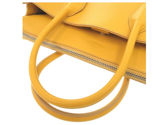 Borsa 2-Way in pelle gialla Tod's Giallo - vista 6