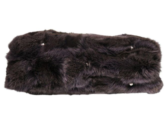 Borsa in pelliccia di volpe marrone Tod's - vista 6