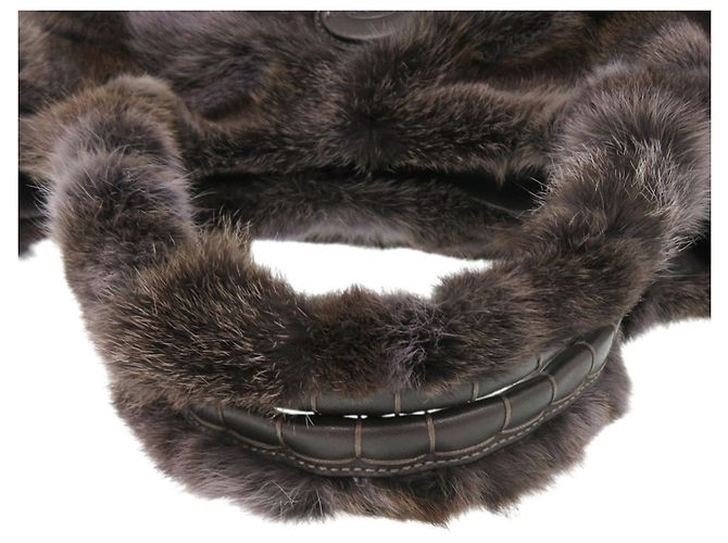 Borsa in pelliccia di volpe marrone Tod's - vista 7