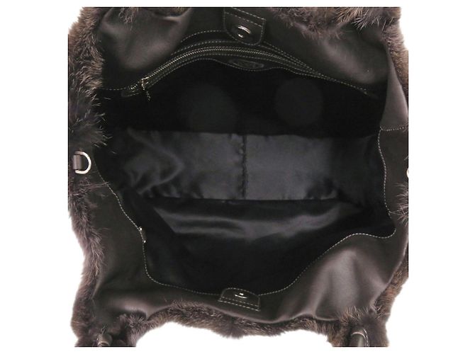 Borsa in pelliccia di volpe marrone Tod's - vista 8