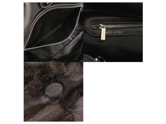 Borsa in pelliccia di volpe marrone Tod's - vista 9