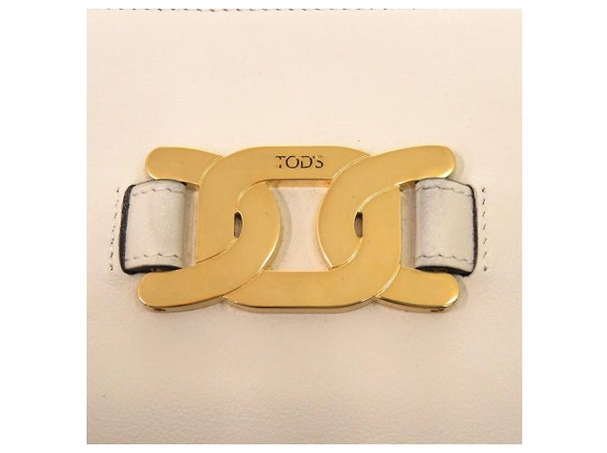 Borsa a pochette piatta Tod's con motivo a catena Crudo - vista 6
