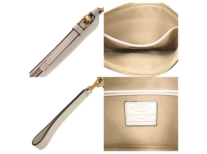 Borsa a pochette piatta Tod's con motivo a catena Crudo - vista 7