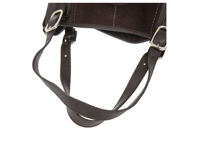 Borsa Tote 2-Way Tod's in pelle scamosciata marrone - vista 7