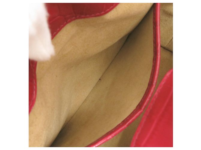 Borsa a mano 2-Way in pelle goffrata Tod's Double T Rosso - vista 8