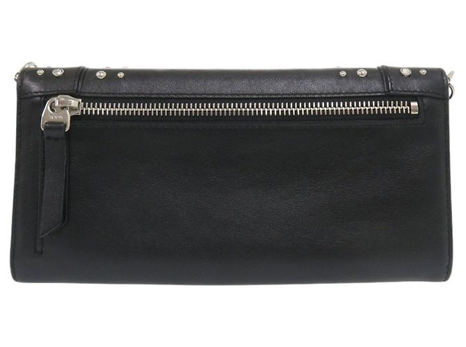Portafoglio a spalla in pelle nera Tod's Nero - vista 3