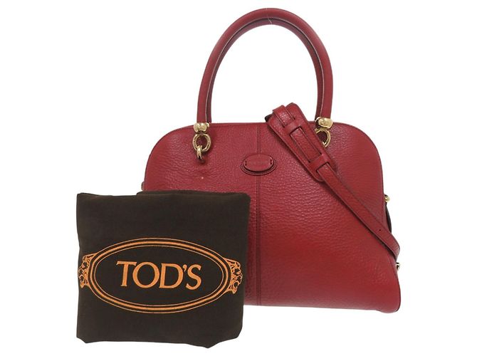 Borsa a mano/Borsa a tracolla Tod's SELLA in pelle rossa Rosso - vista 2