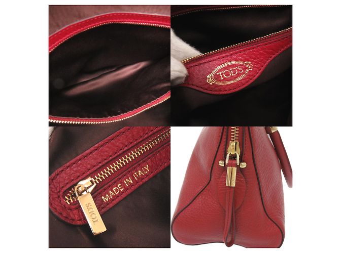 Borsa a mano/Borsa a tracolla Tod's SELLA in pelle rossa Rosso - vista 9