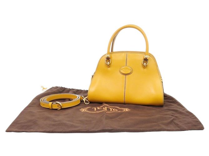 Borsa a mano Tod's 2-Way Sera in pelle gialla Giallo - vista 2