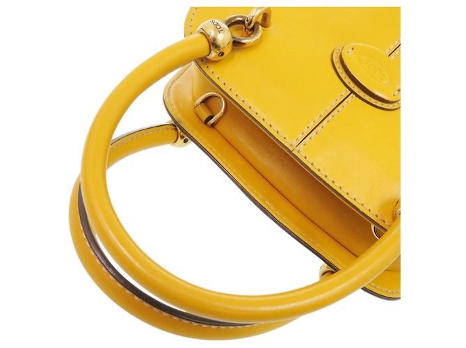 Borsa a mano Tod's 2-Way Sera in pelle gialla Giallo - vista 8