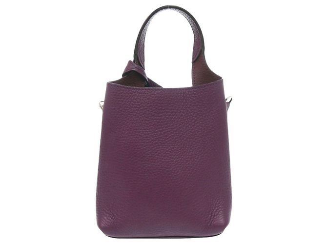 Borsa a mano Tod's T-Timeless Micro in pelle viola Porpora - vista 3