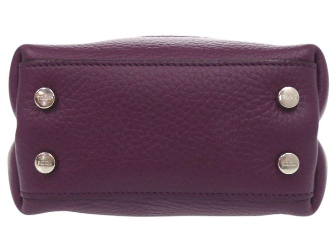 Borsa a mano Tod's T-Timeless Micro in pelle viola Porpora - vista 5