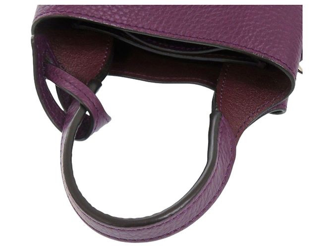 Borsa a mano Tod's T-Timeless Micro in pelle viola Porpora - vista 7