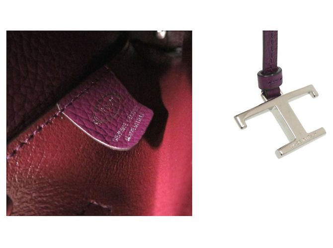 Borsa a mano Tod's T-Timeless Micro in pelle viola Porpora - vista 9