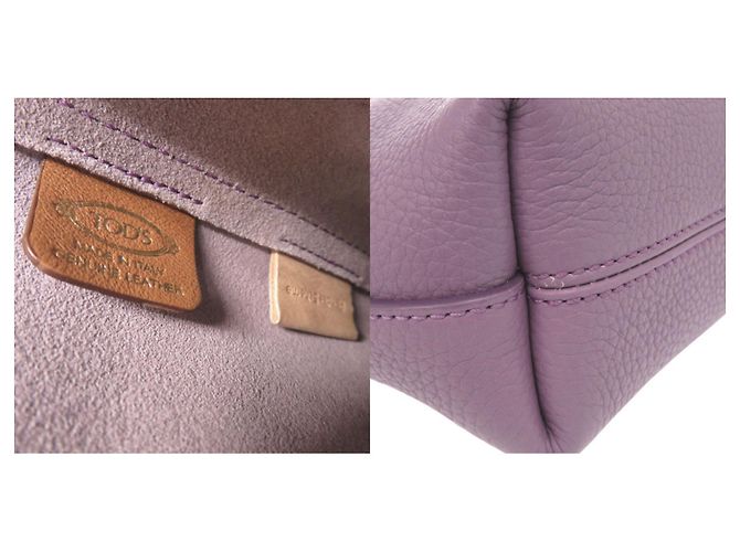 Tod's x Hender Scheme Lederhandtasche Lila - Ansicht 10