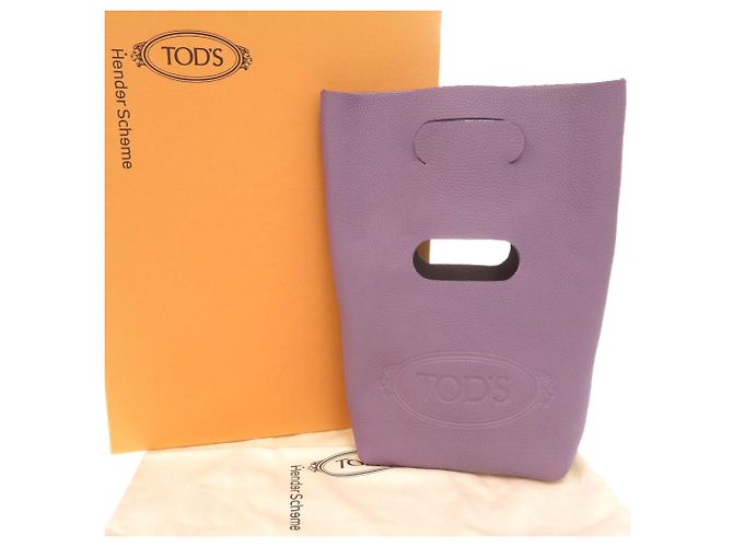 Tod's x Hender Scheme Lederhandtasche Lila - Ansicht 2