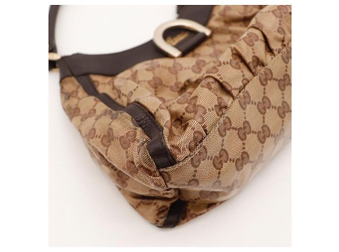Gucci GG Monogram Schultertasche Braun - Ansicht 10