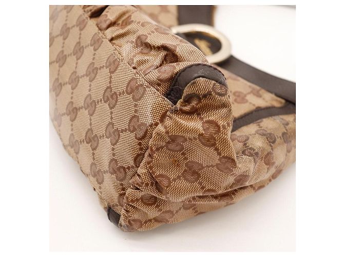 Gucci GG Monogram Schultertasche Braun - Ansicht 11