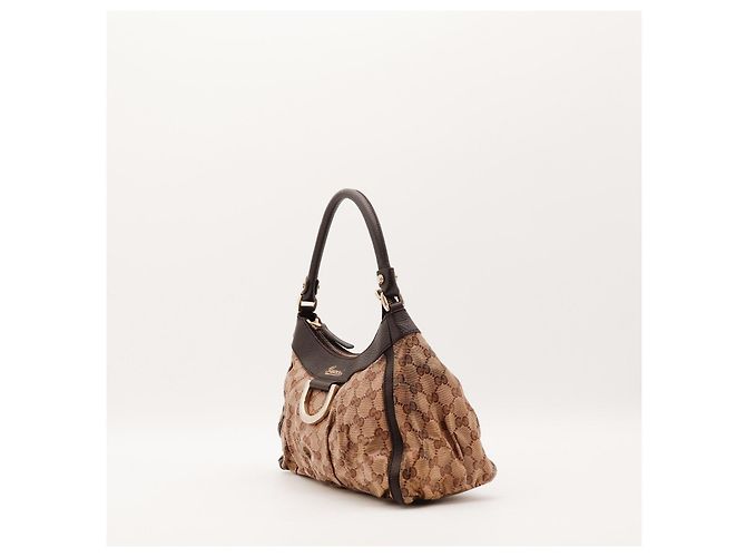 Gucci GG Monogram Schultertasche Braun - Ansicht 2
