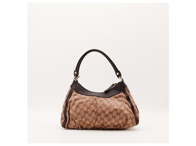 Gucci GG Monogram Schultertasche Braun - Ansicht 3