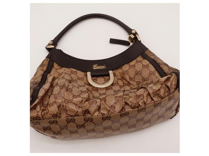 Gucci GG Monogram Schultertasche Braun - Ansicht 6