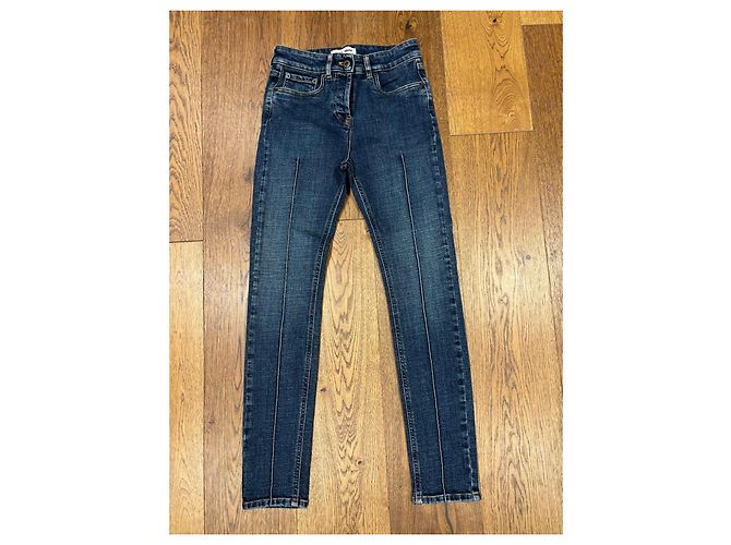 Vaqueros Slim de Denim Azul Miu Miu - vista 10