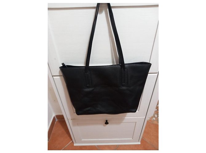 Autre Marque Borsa Tote Coccinelle Dione in pelle nera Nero - vista 3
