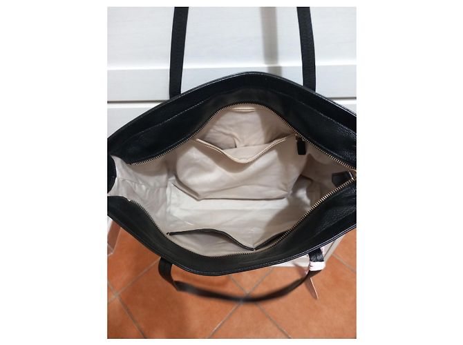 Autre Marque Borsa Tote Coccinelle Dione in pelle nera Nero - vista 4