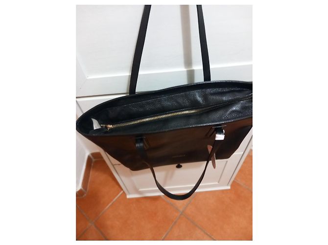Autre Marque Borsa Tote Coccinelle Dione in pelle nera Nero - vista 7