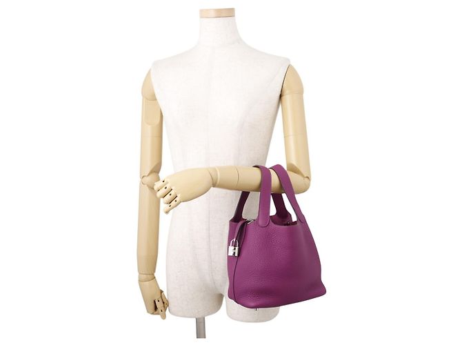 Hermès Saco Tote Hermes Picotin Lock PM Anemone - vista 4