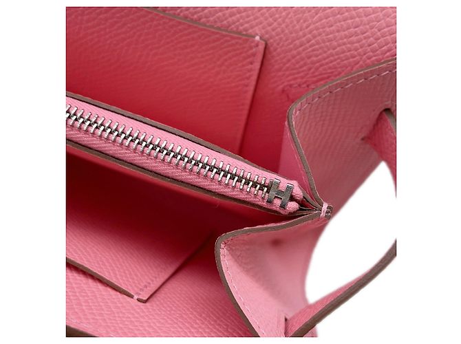 Hermès Cartera larga Hermes Kelly en piel Epsom Rose Confetti Rosa - vista 7