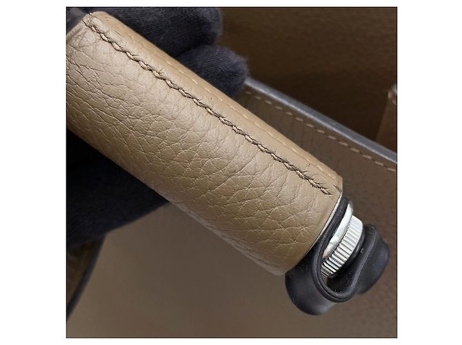 Hermès Bolsa Hermes Sac Vello em Etoupe Gray Taupe - vista 12