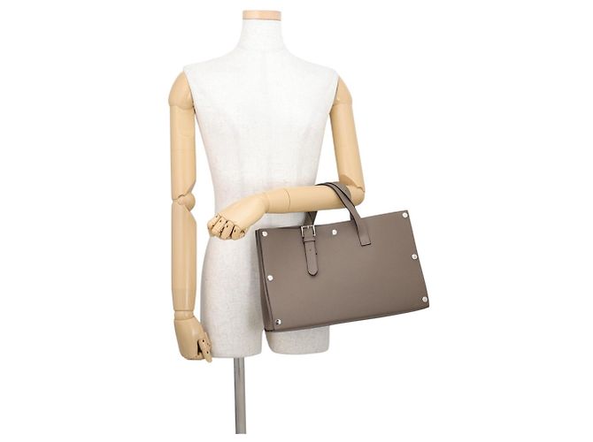Hermès Bolsa Hermes Sac Vello em Etoupe Gray Taupe - vista 4