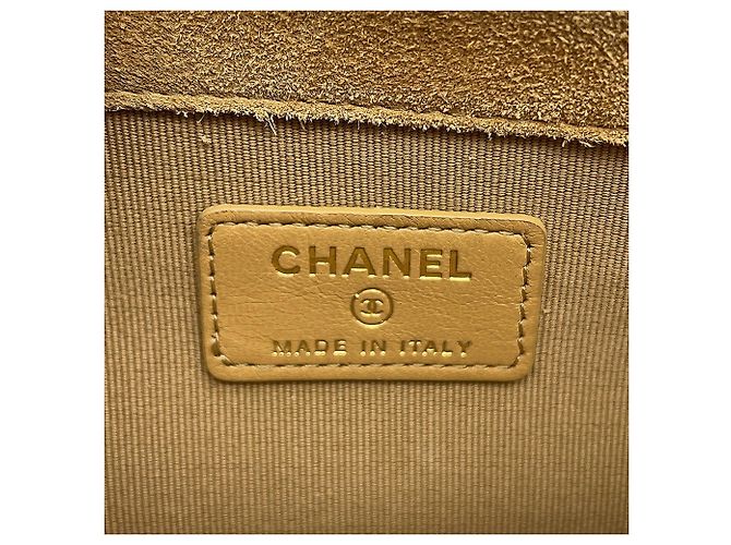 Timeless Chanel Matelassé Schultertasche mit Kette Schwarz Beige - Ansicht 17
